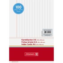 Brunnen Karteikarte Brunnen Din A6 Quer Liniert Weiß 100 St./pack.