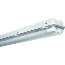 Zencocco - Plafoniera Stagna 120cm Completa Di Doppio Neon Led Tubo T8 220v 120 Centimetri - Bianco Naturale
