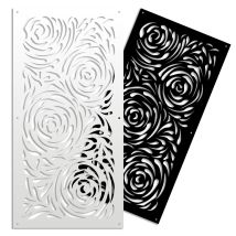 Typhoon - Panneau Ajouré En Pvc - Brise-soleil - Couleur : Noir - Dimension : 73x148 Cm
