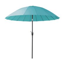 Ombrellone da giardino Atlanta Azzurro – Ø 240 cm x H. 236 cm – Palo in alluminio – Telo in poliestere 180 gr