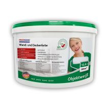 E-delux - Wandfarbe Profhome Objektweiß Innenfarbe Farbe Hochergiebig Gut Deckend Matt Weiß 12,5 L Eimer Für Max. 80 Qm