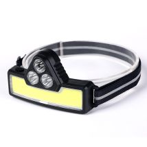 Lampada Frontale Ricaricabile A Led Cob, 3 Modalità Di Illuminazione, Torcia Frontale Impermeabile Ipx4 Per Ciclismo