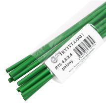 Schrumpfschlauch RTS 4,8/2,4 mm – 10 Stück x 1 m – Grün – Polyolefin – Schrumpfverhältnis 2:1 – Betriebstemperatur -55 bis +125 °C