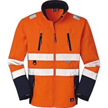 Protect Workwear - Chaqueta De Trabajo Pittsburgh,softshell Naranja Fluo/navy, Talla M