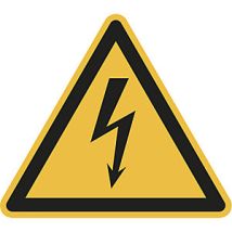Señal de advertencia de peligro autoadhesiva triangular – 100 mm – Resistente a los rayos UV – Conforme a ASR A1.3, EN ISO 7010