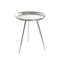 Haku Möbel Tavolino Argento, Metallo - Dim. A 54 Cm X Ø 44 Cm, Stile Moderno