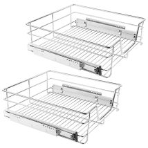 Dyhf - Skecten 2 X Cajón Telescópico 56cm Cajón De Cocina Armario De Cocina Cesta Extraíble Armario Extraíble