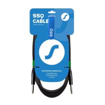 Câble audio TS - TS 7 m - Jack mono 6,3 mm - Cuivre - Noir
