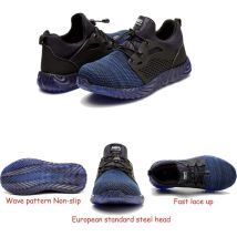 Zapatos De Seguridad Para Hombre Y Mujer, Botas De Trabajo, Para Obras De Construcción, Industria, Zapatillas Deportivas, Protección, Puntera De Acero
