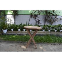 Table de pique nique – Table octogonale pliante en teck – Matières : Teck, Nombre de place(s) : 2, Longueur : 60cm, Largeur : 60cm – HARTMAN