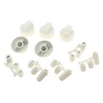 Universal – Manopola universale multiasse bianca per elettrodomestici da cucina – Colore: Bianco