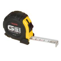 Tajima Flexómetro G-Lock 3 m – Cinta de acero esmaltado 16 mm – Plástico ABS – Precisión II – Clip de sujeción
