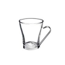 Vaso Oslo Cappuccino 220 ml – Vidrio templado – Mango acero inoxidable – Accesorio de cocina