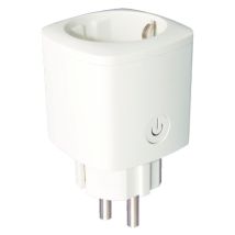 Enchufe inteligente WIFI 16A blanco – Control por voz – Protección de sobretensión – Monitor de ahorro de energía
