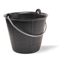 Rubi – 88776 – Graduierter Baueimer aus Kunststoff (12L) – 12 Liter – Robuster Metallgriff, hohe Beständigkeit gegen Abrieb und Stöße