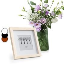Cadre Photo, Cadre Photo Carré En Bois De 23x23 Cm, Cadres Photo, Porte Photo Mural, Cadre Decoration Murale Pele Mele, Affichage Vertical/horizontal,
