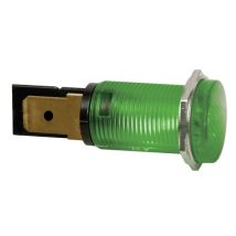 Voyant rond 14MM 220V vert – hrjc220v – Voyant pour interrupteur et prise – Fonction du voyant, Tension électrique, Indice de protection – Seder
