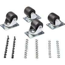 Ruedas Startech Robustas 50 Mm Capacidad 250 Kg