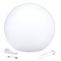 Lumisky – Solar Leuchtkugel ∅30cm – 8 Stunden Leuchtdauer – IP44 – Rot, Grün, Blau, Weiß, Rosa