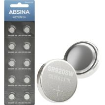 Absina Batteria A Bottone 371 1.55 V 10 Pz. Ossido D'Argento