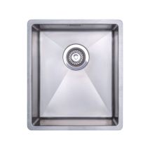 Prima - R10 Compact 1.0 Bowl Undermount/inset Kitchen Sink With Waste Kit 440mm L X 380mm W - Stainless Steel