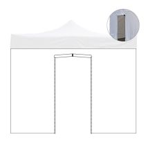 Cubierta Lateral Para Cenador Con Puerta Blanco Impermeable Para Cenador Con Cierre 300x600 Cm