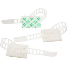 Clips De Câbles Réglables -10 Pièces, Ajustables, Matériau En Nylon, Organiseur De Fils Electriques Pour Câbles Ethernet Et Système De Gestion De 