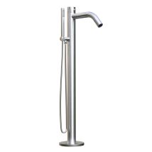 Externer Badewannenständer Mit Handbraus Cm 96,5x33x6 Sined Doccia Oristano Inox