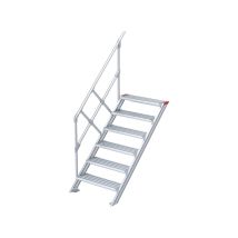 Euroline 510 Treppe 45° 1000mm Stufenbreite 6 Stufen Alu Gerieft