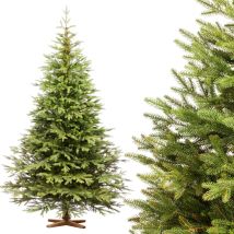 Weihnachtsbaum Künstlich 220cm Nordmanntanne Exklusiv 100% Pe Tannenbaum Holzständer Made In Eu Christbaum Künstlich Mit Naturgetreue Spritzguss 