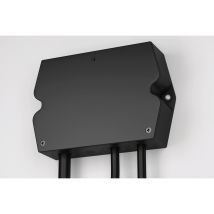 Küchen-Anschlussbox 1 x 2 m Anschlusskabel – 2 x 2 m Kabel – 3-Phasig 400V – 2-Phasig 400V – 1-Phasig 230V – Schwarz – Kunststoff