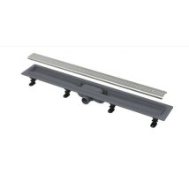 Alca - Drain Canaline - Canalina Doccia Simple 85 Cm, Con Bordo Per Griglia Forata, Incl. Griglia, Acciaio Inox Opaco Apz9-850m