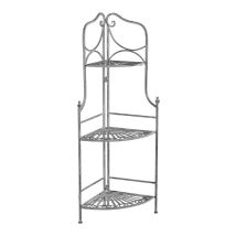Homeness - Tagère 3 Stockwerke In Laura Steel - Darkslategray - Darkslategray