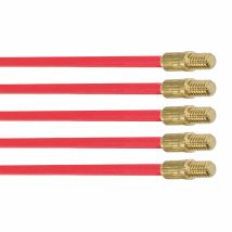 Prolenta Premium – Kit di ricambio Super Rod CR-RX5 – Aste di ricambio rosse – Diametro 5mm, Lunghezza 1m