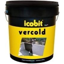 ICOBIT Vercold Kaltasphalt 10kg – Wasserbasierte, visko-tixotrope Imprägnierung für Wände und Böden – Schutz für Holz und Fundamente