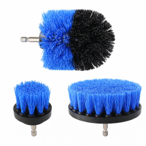 Jeu De 3 Brosses De Nettoyage En Nylon Pour Perceuse / Visseuse