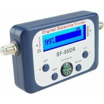 Digitaler Satellitenfinder Mit Kompass – Parabolantenne Signalortung, Schwarz