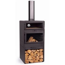 Cookking Terrassenofen "vento Plus" Mit Pizzaofen, Schwarz
