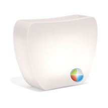 Tekcnoplast - Blumenkübel Led 57x31 Cm 80 Höhe Mod. Heart Led 30 Mit Multicolor Led Mit Batterie