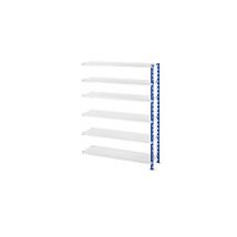Estantería ampliable Eurokraft Basic – 1976 mm altura – 1525 mm ancho – 500 mm profundidad – Carga máxima 1200 kg – Acero