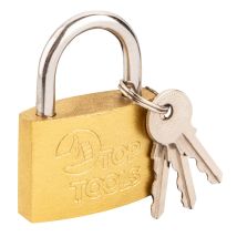 Lucchetto ad arco in ghisa – 2 chiavi – h50 x h28 mm – 6 mm – TOP TOOLS