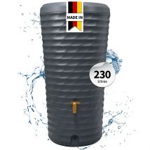 4rain Jolie 2en1 Depósito De Agua De Lluvia 230 Liter Graphite Grey Incl. Jardinera