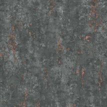 Erismann Industrial Concrete Grey Copper Wallpaper Textured Paste The Wall Vinyl