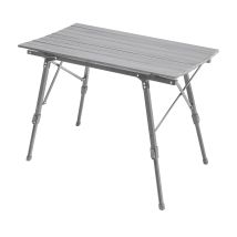 Jawinio - Campingtisch Klappbar Falttisch Höhenverstellbar Aluminium Silber