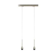 Light&living - 3014228 - 'sitka' Hanging Lamp 2xe27 Max.60w - 48x120cm - Satin Nickel
