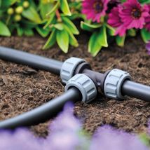 Wiltec - 2x Hozelock 7018 Easy Drip System Hose Repair Pipe T Connector 3 Way Auto Water