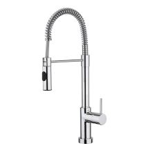 Paini – Rubinetto Miscelatore Monocomando Cucina, Lavello, Cromato, Leva Laterale Orientabile, Con Attacco Doccia Automatico, Design Moderno, 