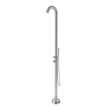 Naturel – Douche Extérieure En Inox 316l – Ts1001 – Eau Chaude Et Froide – Douchette À Main – Résistance Corrosion Et Uv