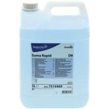 Diversey Suma Rapid Glasreiniger 5l – 7 – klare, blau eingefärbte Flüssigkeit – für Fenster, Spiegel, Fliesen