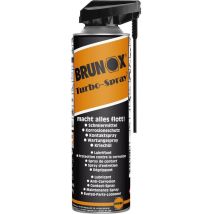 Brunox Turbo-Spray 500ml – Lubricante y repelente a la corrosión – Ideal para acero inoxidable, cobre y latón